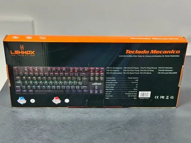 TECLADO MECANICO LEHMOX RGB PC NOTEBOOK  - Foto 2