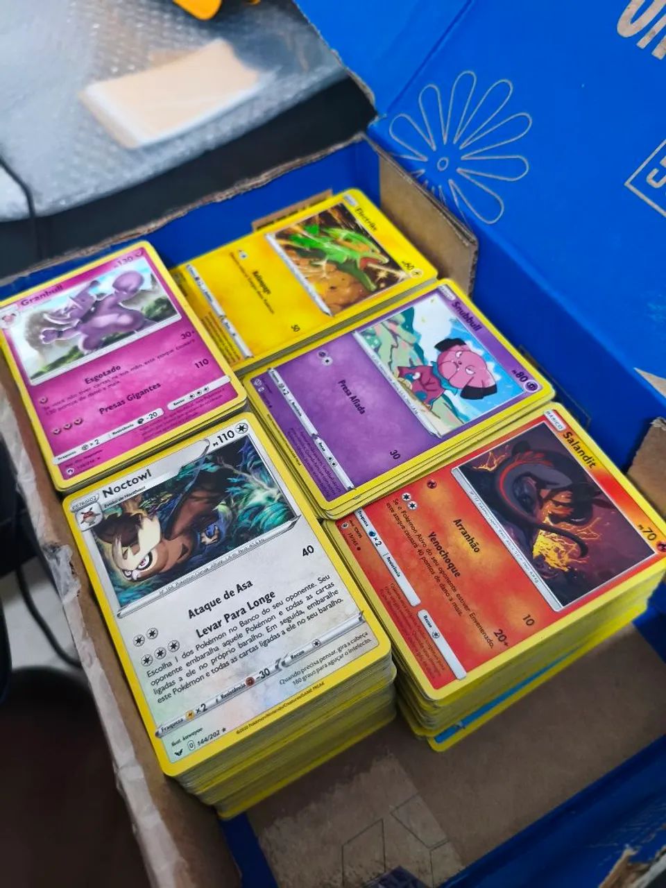 650 Cartas Pokémon Borda Amarela