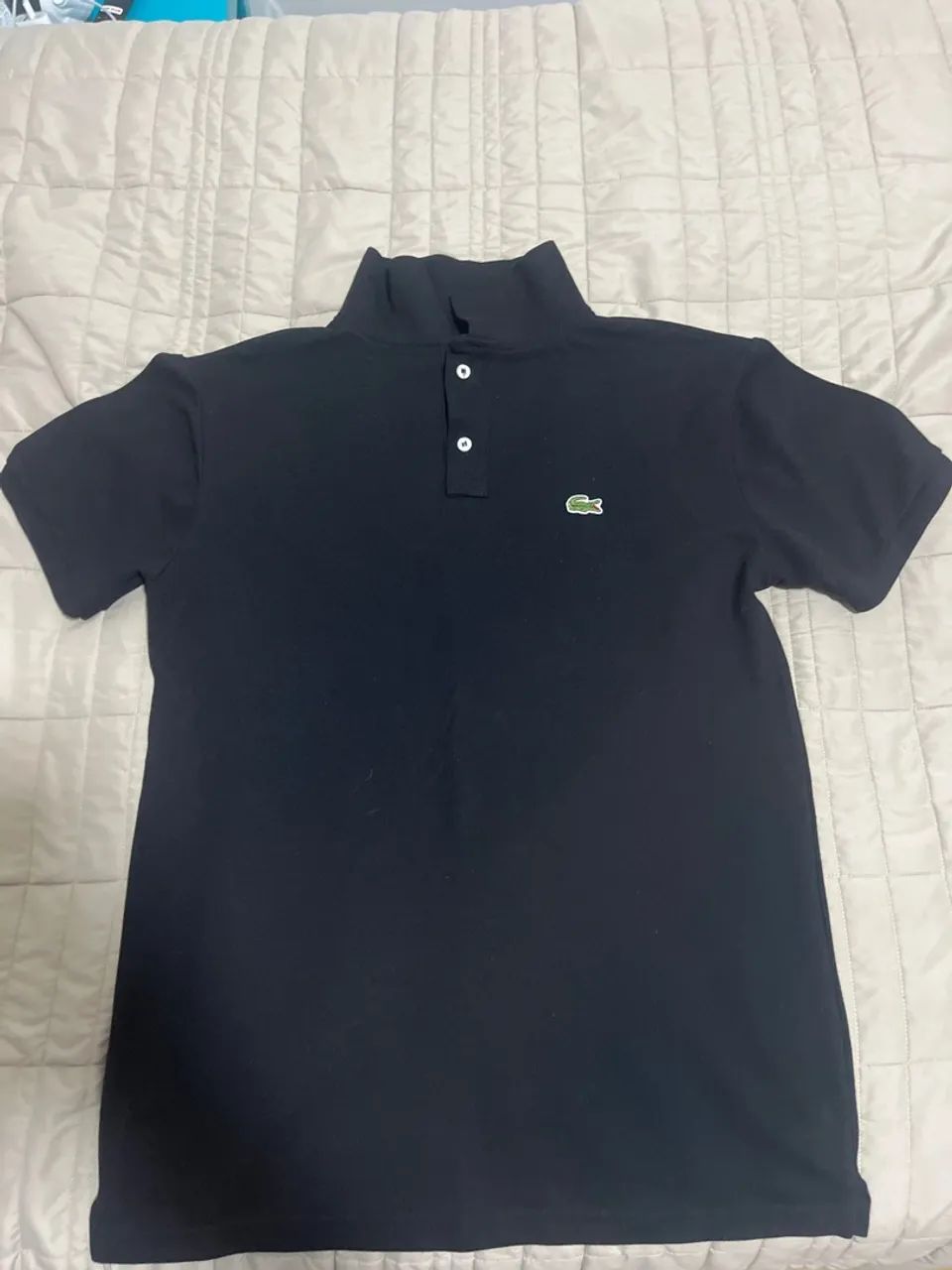 CAMISA POLO PRETA LACOSTE