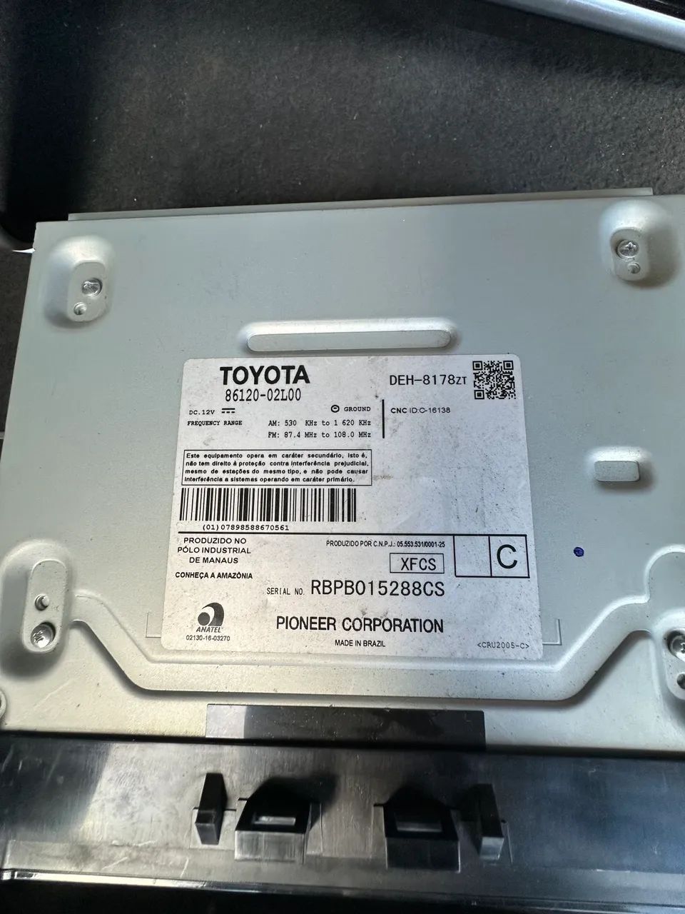 Som Rádio Corolla 2017 até 2019  - Foto 2