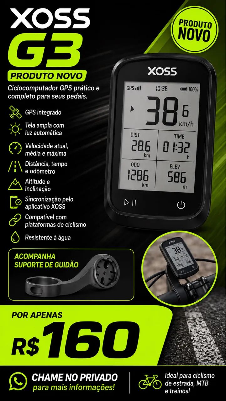 XOSS G3 - PRODUTO NOVO