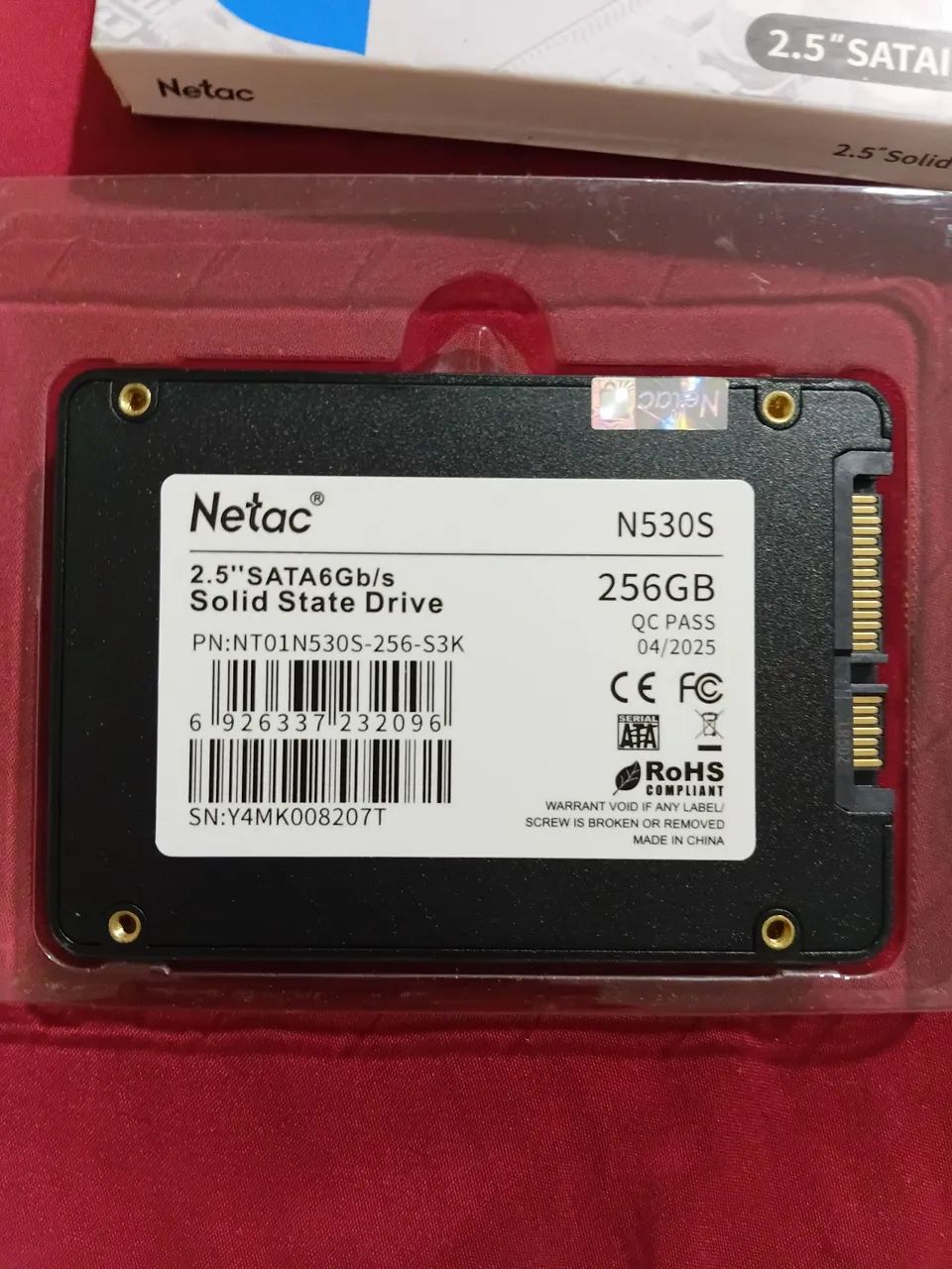 SSD Netac 256gb sata 3.0 - Foto 2