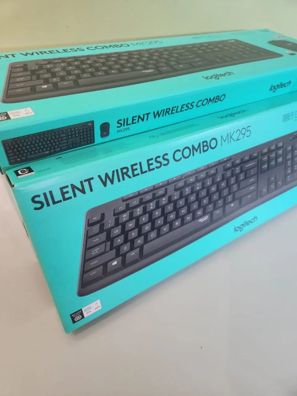 KIT Mouse+teclado Logitech Mk295 Silent S/fio Preto  - Foto 3