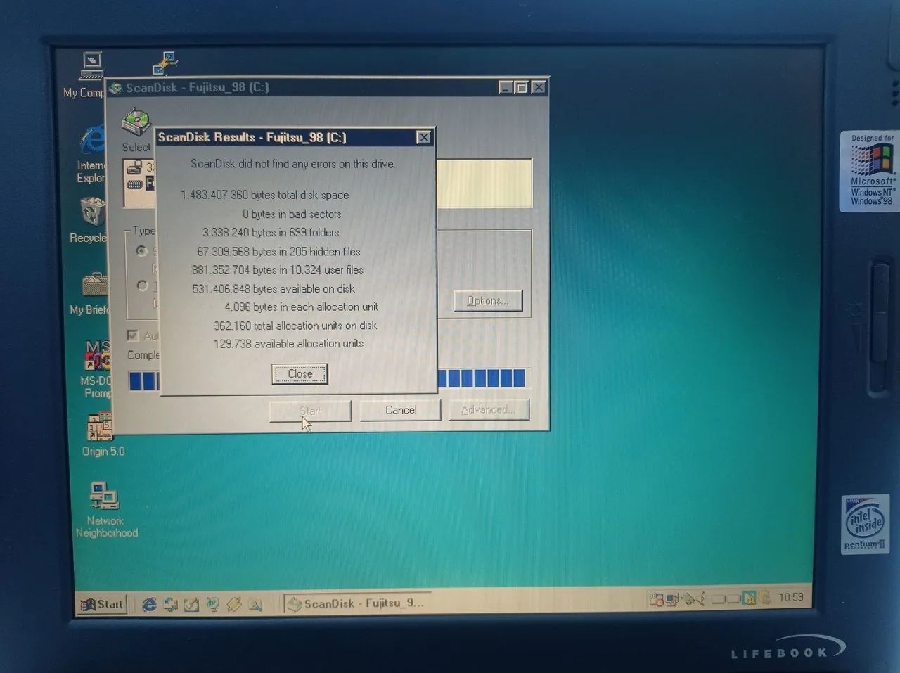 Notebook Fujitsu Lifebook Pentium II * Raridade * - Foto 4