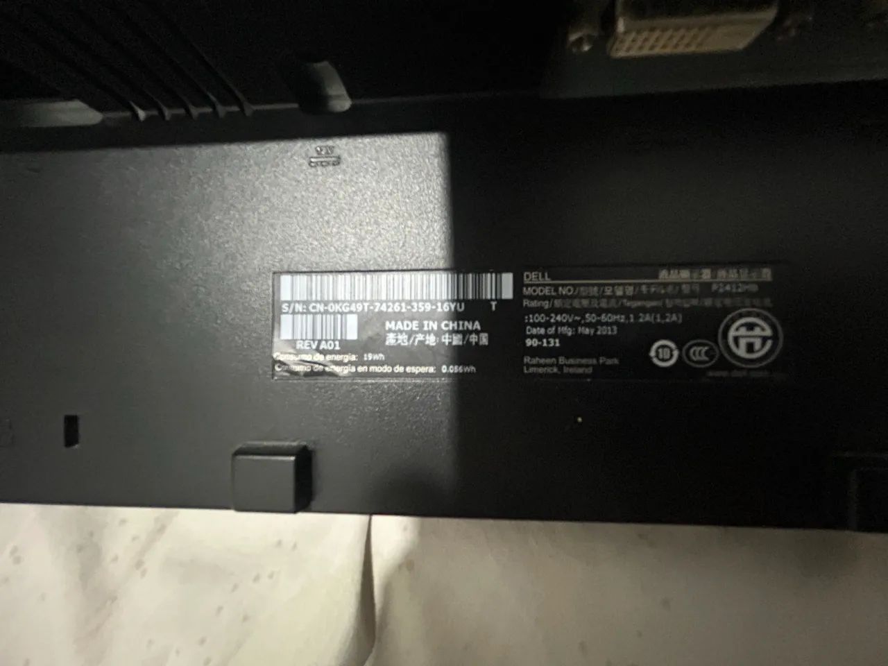 Monitor Dell Professional 24" Full HD - P2412H - Ótimo estado - Foto 4