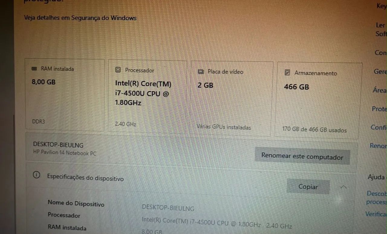 Notebook HP Pavilion 14 - Intel Core i7 + SSD 512 GB - Foto 3