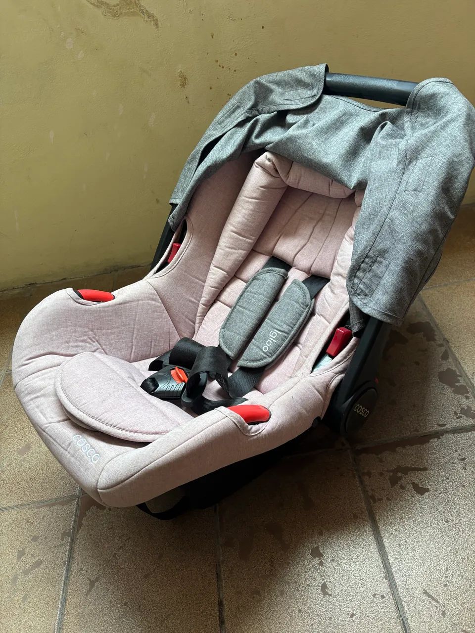 Bebê Conforto Igloo Rosa Mescla com Cinza Cosco - Foto 5