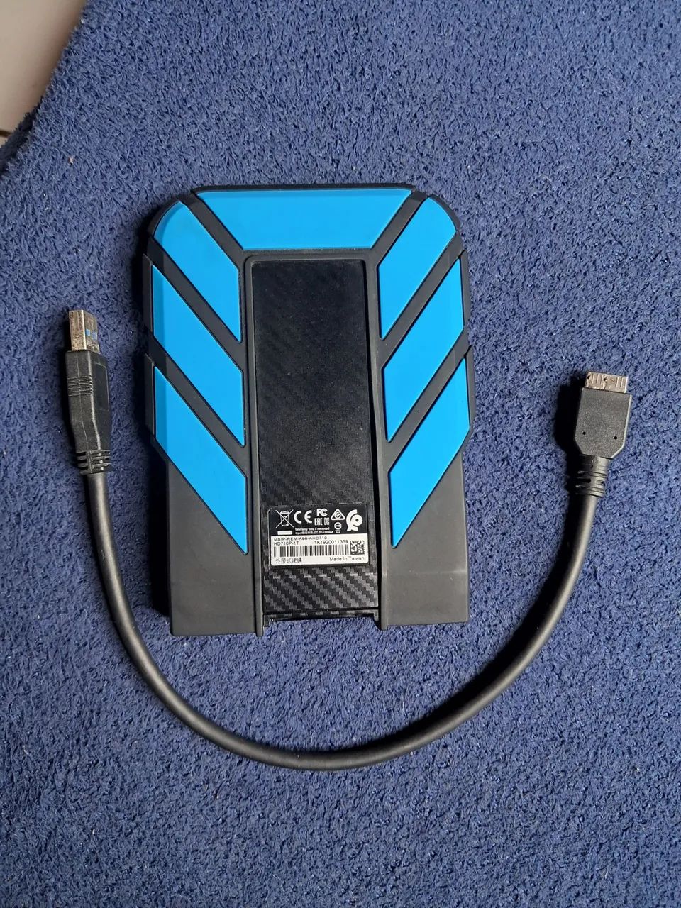 HD Externo Adata HD710 1TB Ultra Resistente USB 3.0 (Azul/Preto) - Foto 2