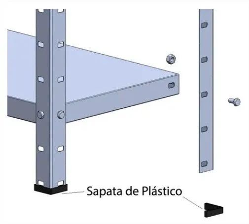 Estantes de ferro reforças  - Foto 5