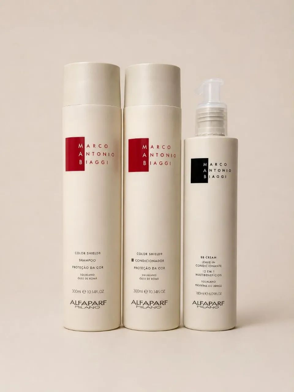 Shampoo, condicionador e leave in