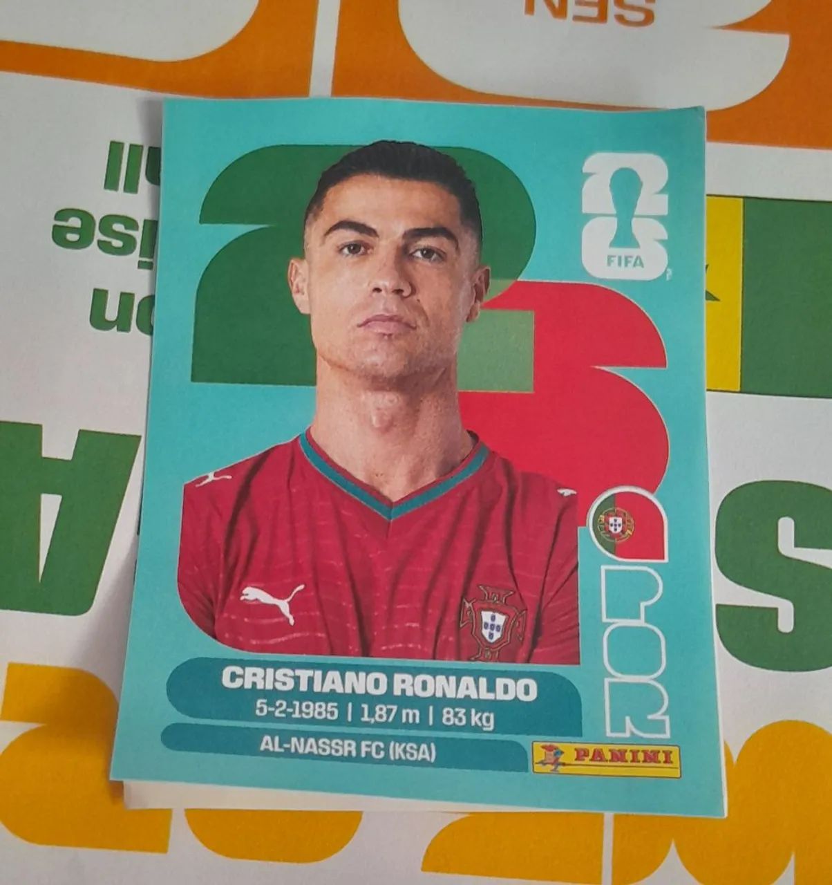 Vendo figurinha Cristiano Ronaldo