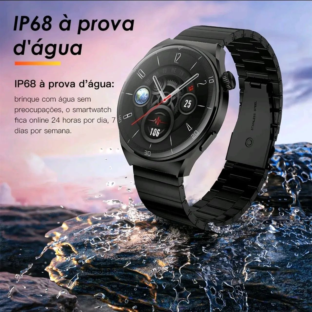 Aurafit Smartwatch AM05 Prata - Foto 3