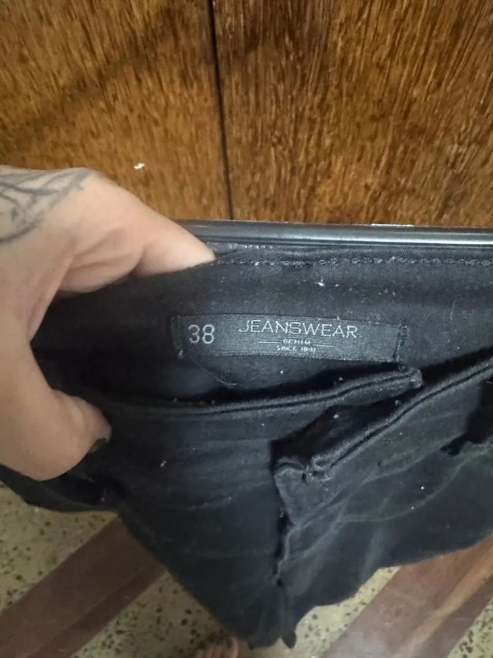 calça jeanswear preta 38 - Foto 2