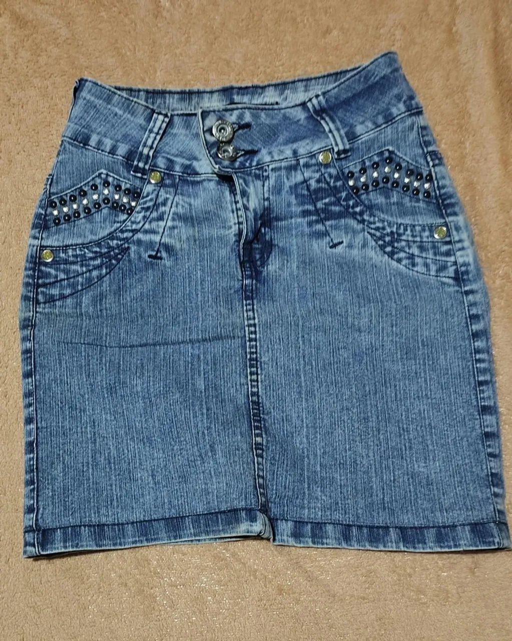 Saia jeans anos 2000