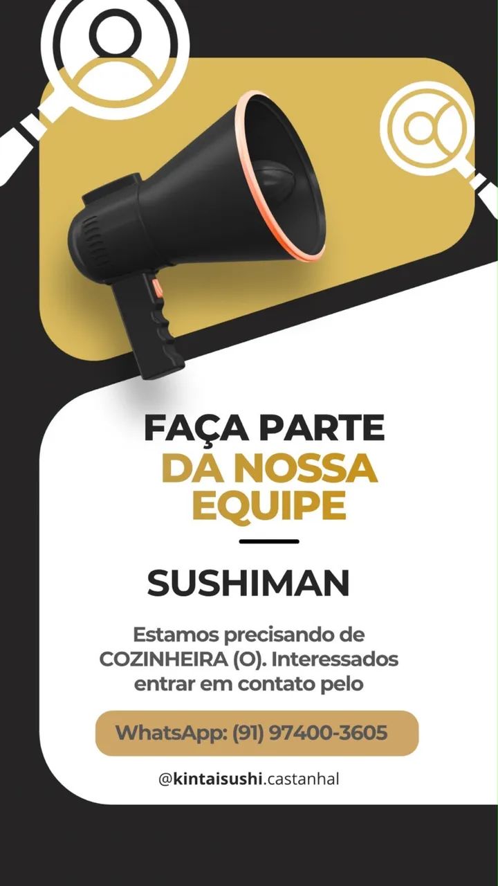 Vaga para sushiman 