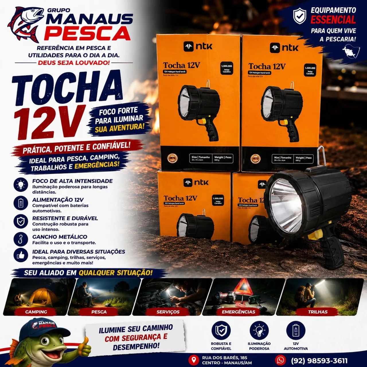 Tocha de iluminação 