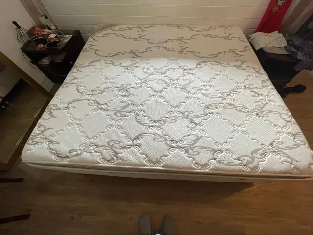 COLCHÃO ORTOBOM KING SIZE + BASE IMPECÁVEL - Foto 5