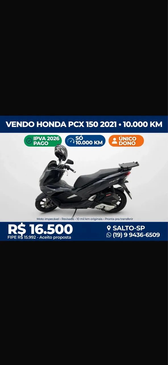 Vende-se Pcx 150 - Foto 2