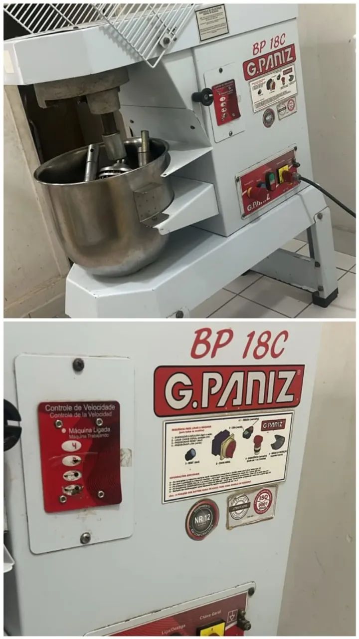 Batedeira Planetária G. Paniz BP18C 18L, completa, revisada e funcionando perfeitamente. - Foto 4