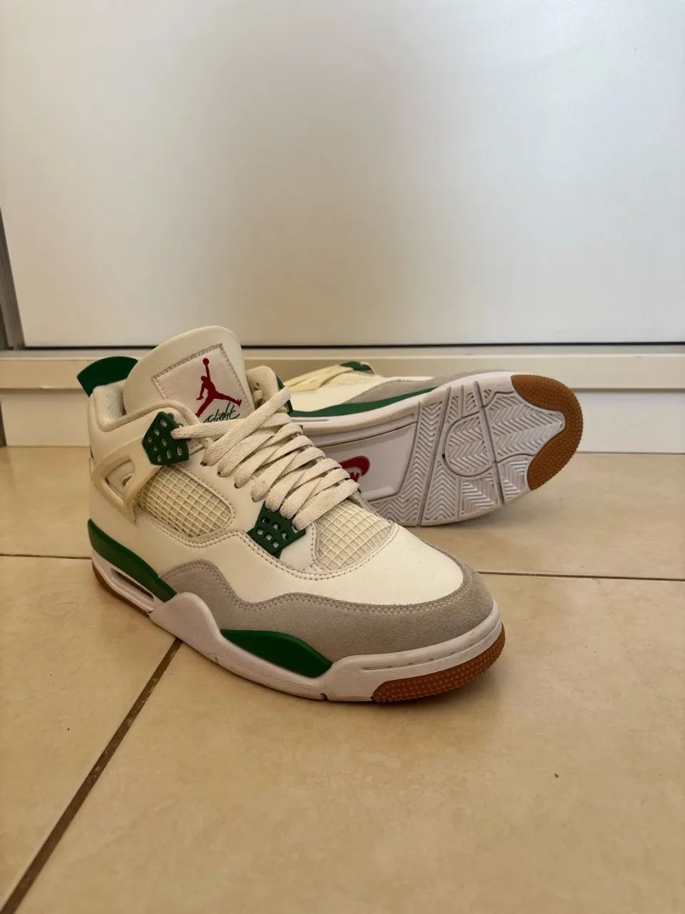 Air Jordan 4 Pine Green Tam 42 - Foto 3