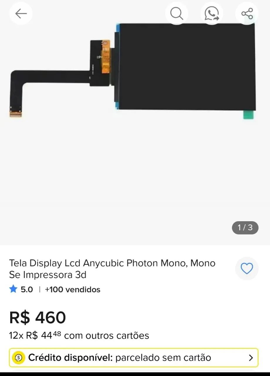 Tela Display Lcd para Impressora 3d - Foto 5