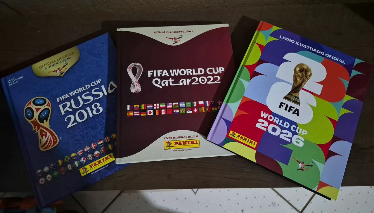 Álbum da Copa 2018, 2022 e 2026 Completos