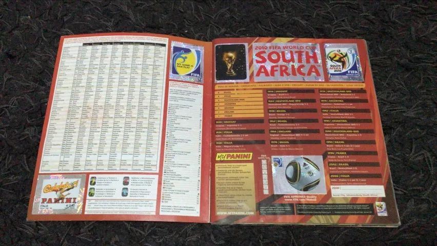 Album da Copa 2010 Complétissimo Com Encarte Visa Original - Foto 2