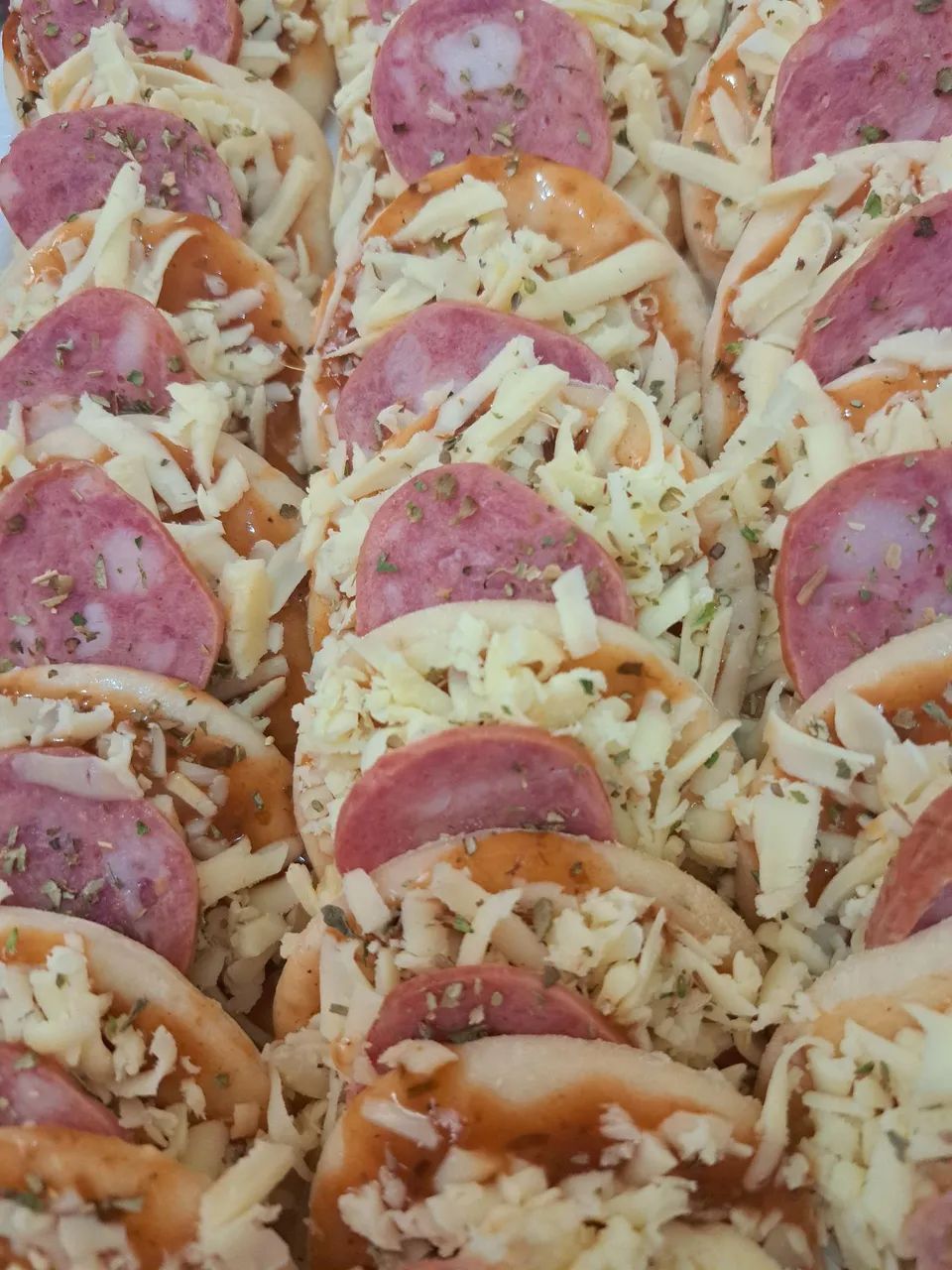 Mini Pizzas Caseira - Pre Assada 