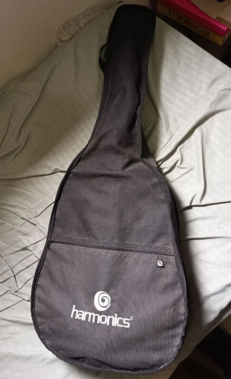 Violão preto com capa - Foto 3