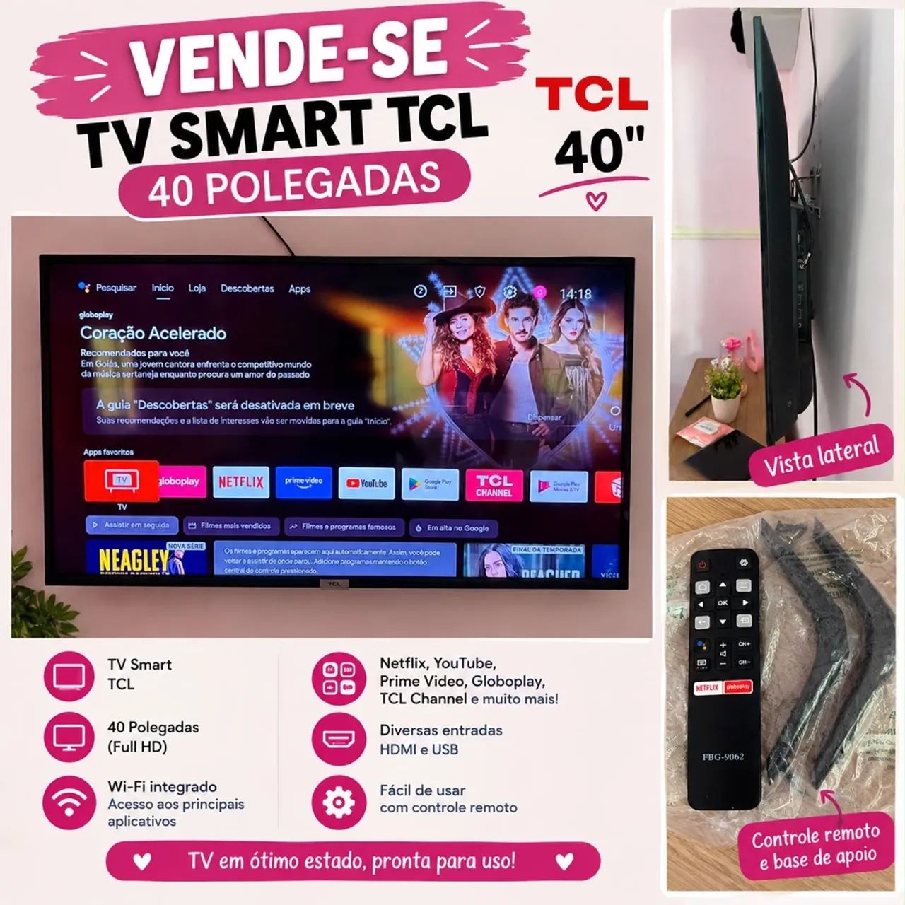 Vendo TV smart 