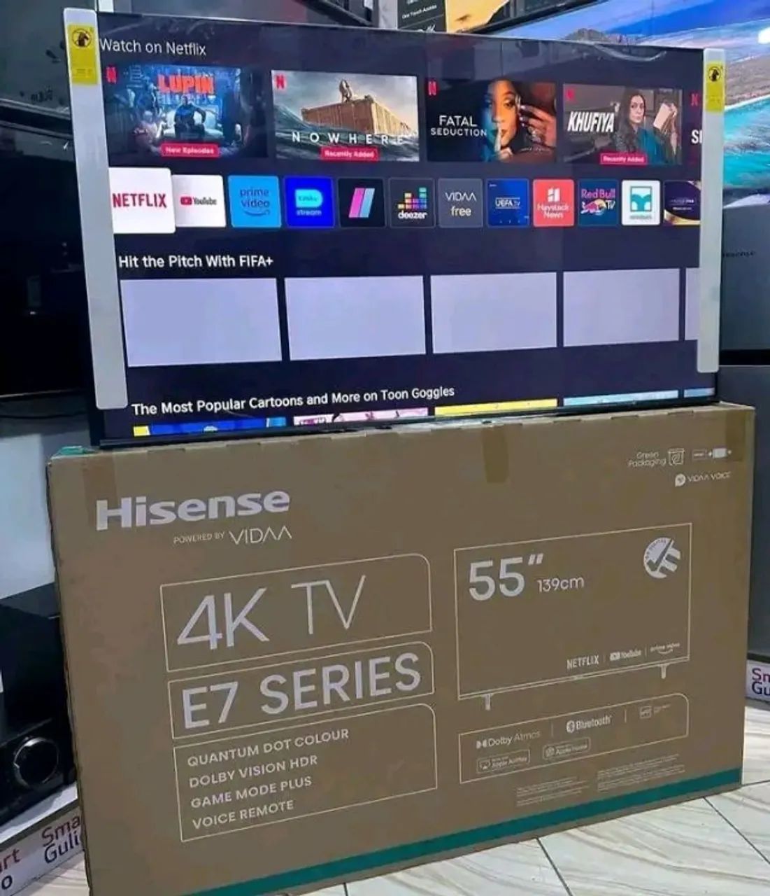 Smart TV Hisense 55 Polegadas QLED 4K Nova Somos Loja - Foto 4