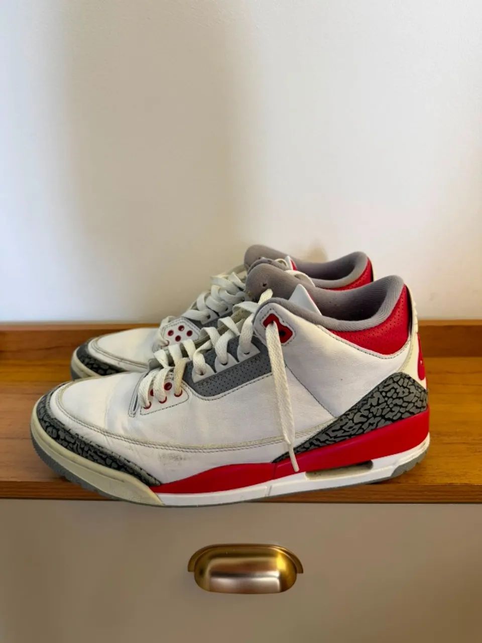 Air Jordan 3 "Fire Red" TAM 42 USADO - Foto 3