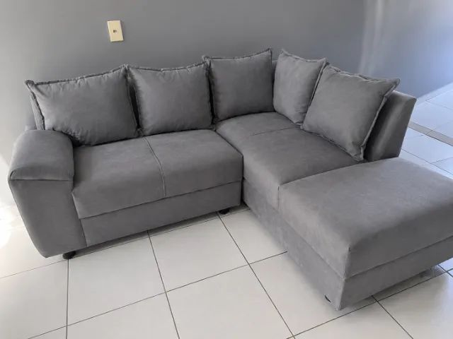 sofa L canto promocao semana cores entrega  - Foto 3