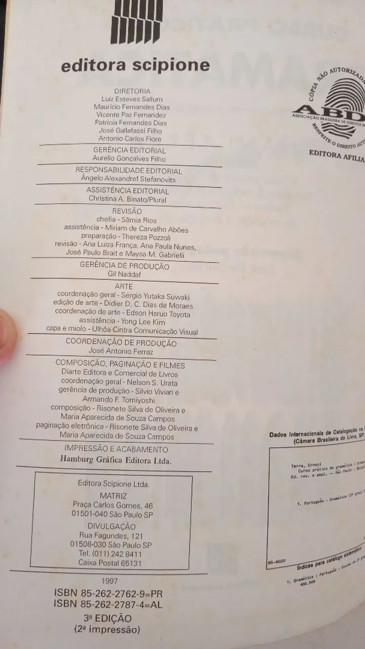 Curso Prático de Gramática - Ernani Terra 3a . Edição  - Foto 3