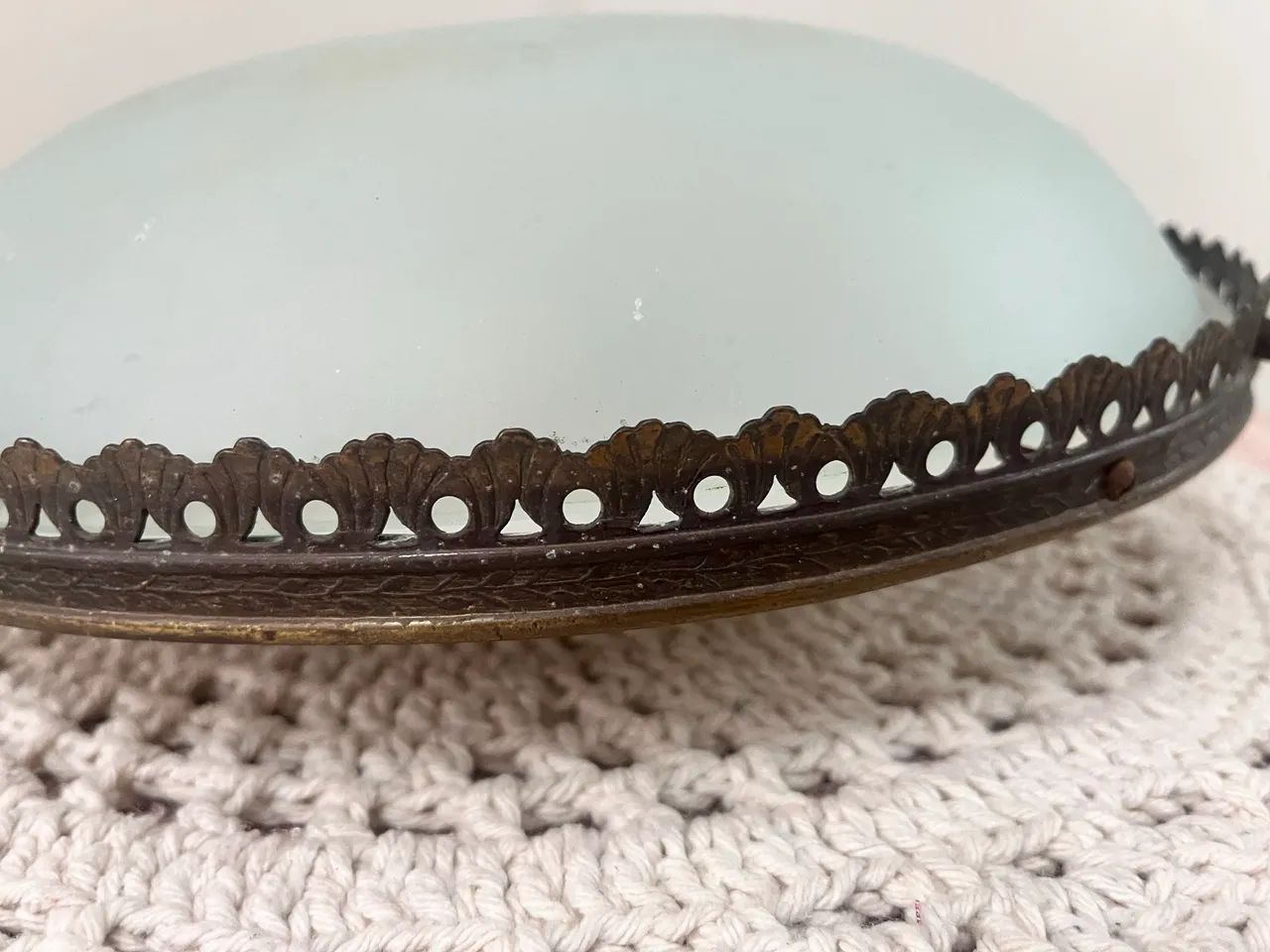 Lustre teto antigo 30cm