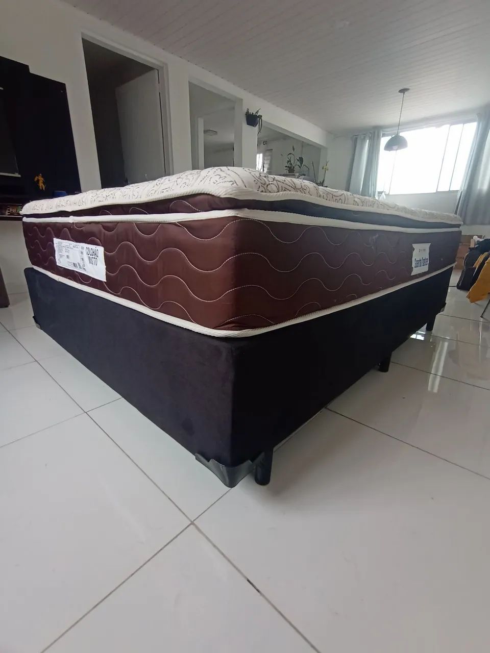 Cama Casal Completa com base e Colchão Probel  - Foto 5