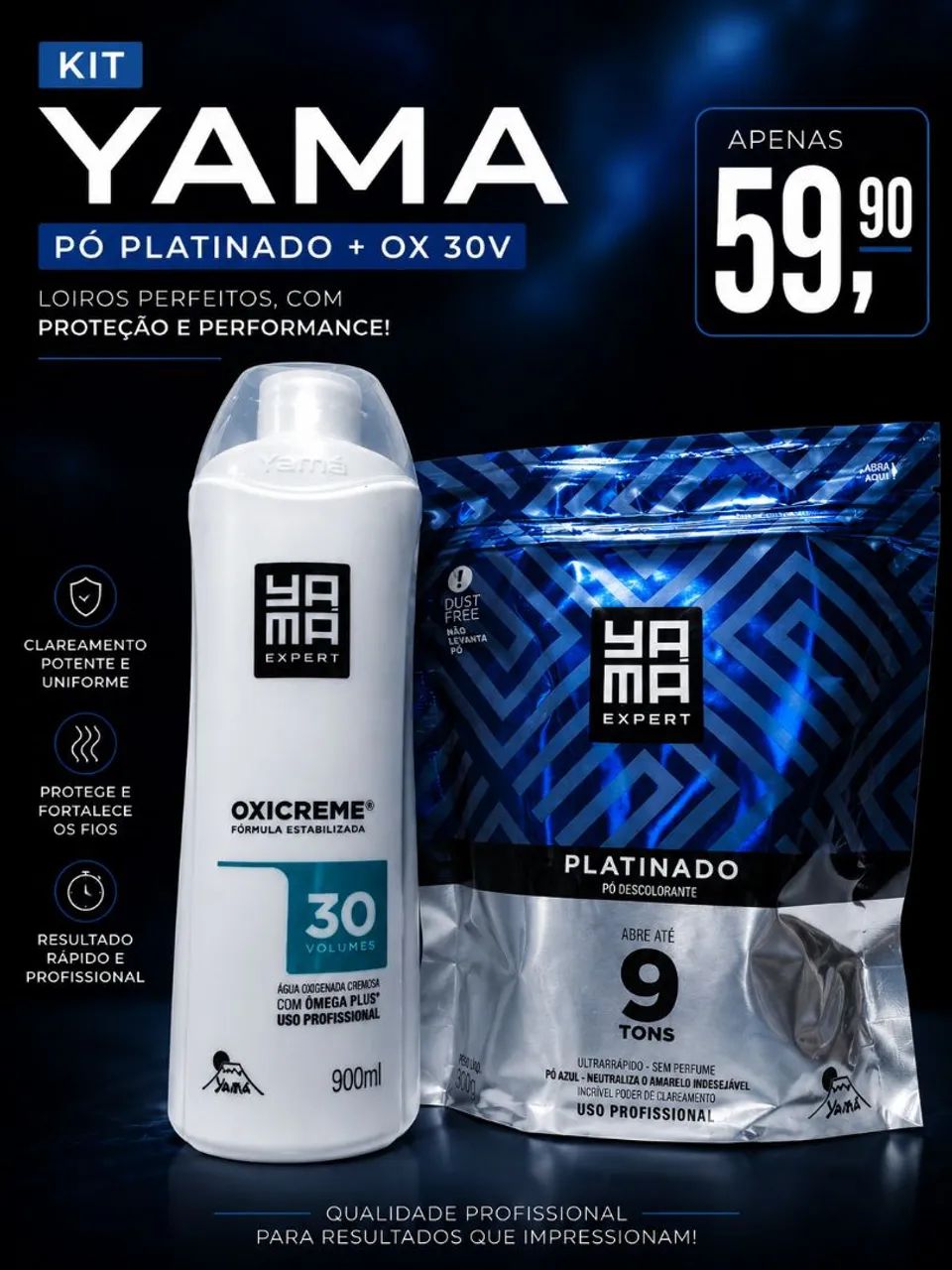 Kit Nevou Yama Platinado ou Ametista