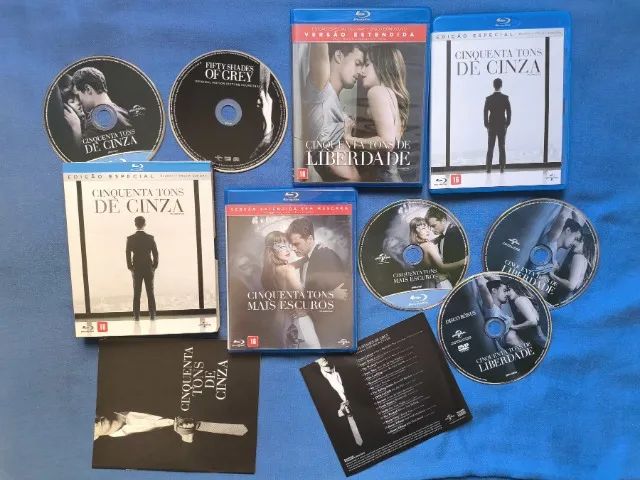 Blu-ray - Trilogia Cinquenta Tons de Cinza e Trilha Sonora