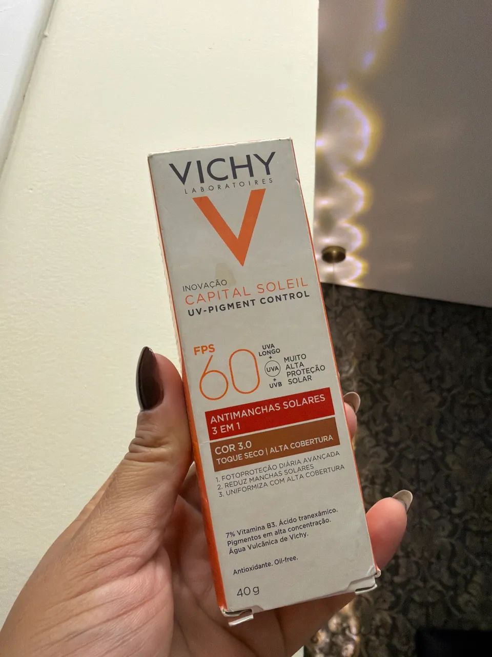 Protetor solar com cor VICHY - NOVO - entrega rápida  - Foto 2