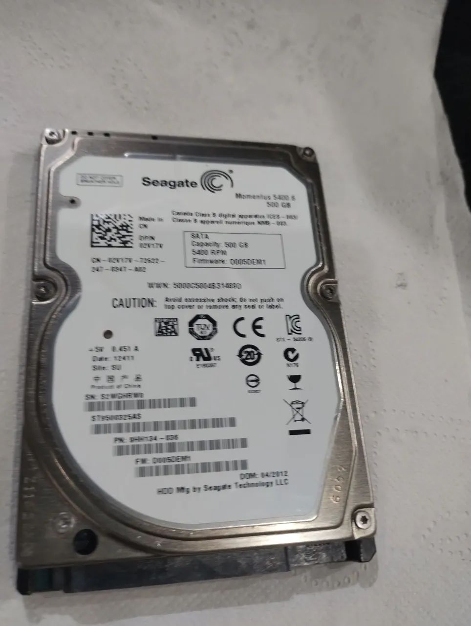 HD Seagate 500gb 2.5"