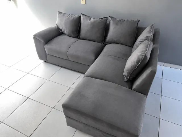 sofa L canto promocao semana cores entrega  - Foto 2