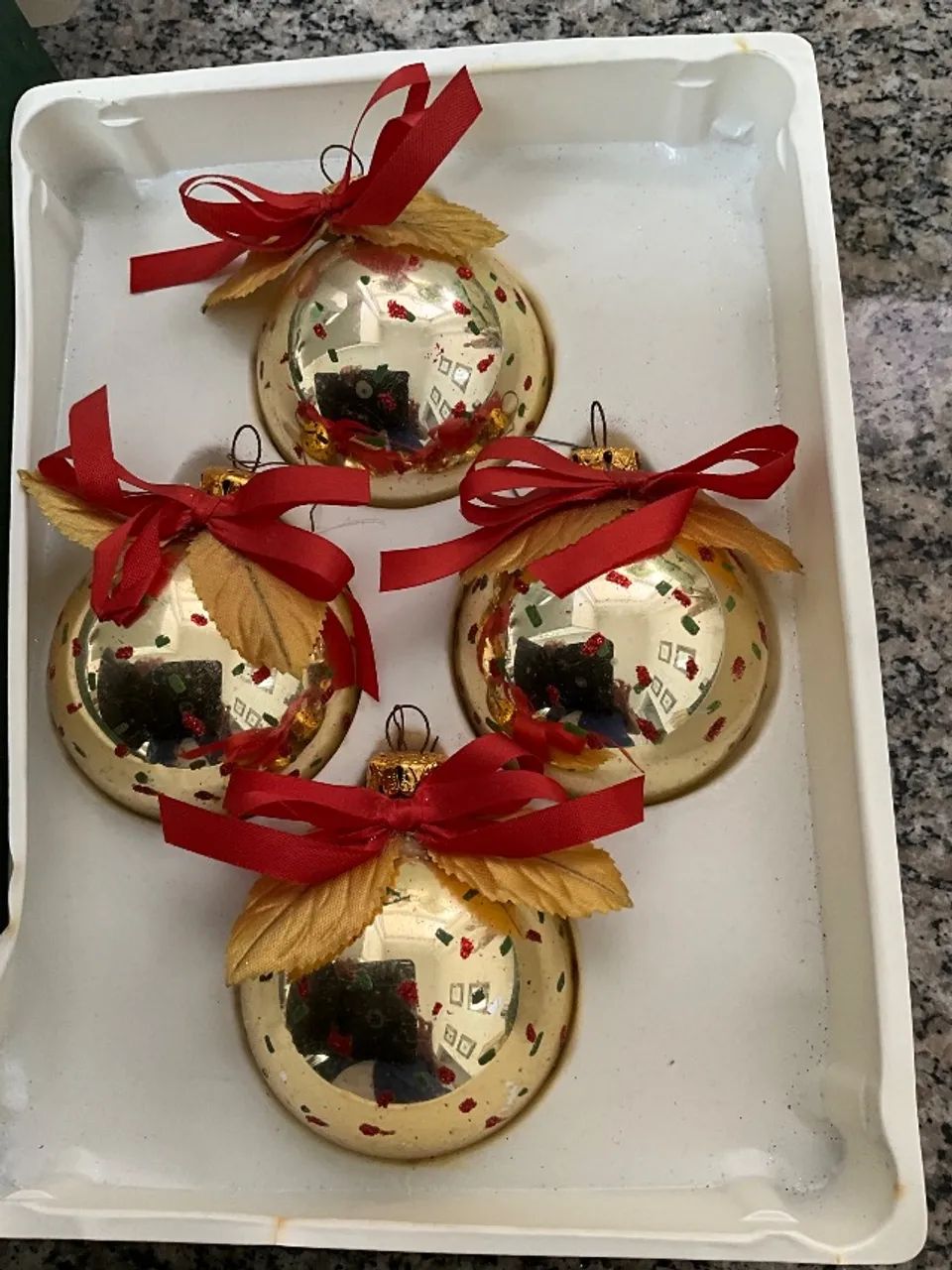 Bolas de vidro de Árvore de Natal