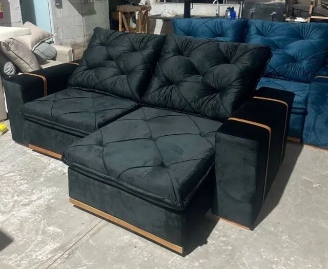 SOFÁ RETRÁTIL E RECLINÁVEL MJ126 2,20M. PRONTA ENTREGA. - Foto 3