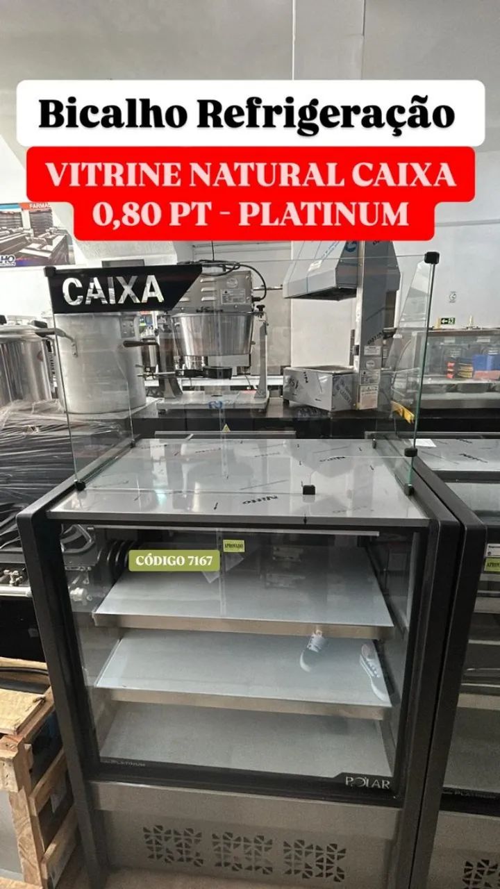 VITRINE CAIXA NATURAL CAIXA 0,80PT PLATINUM