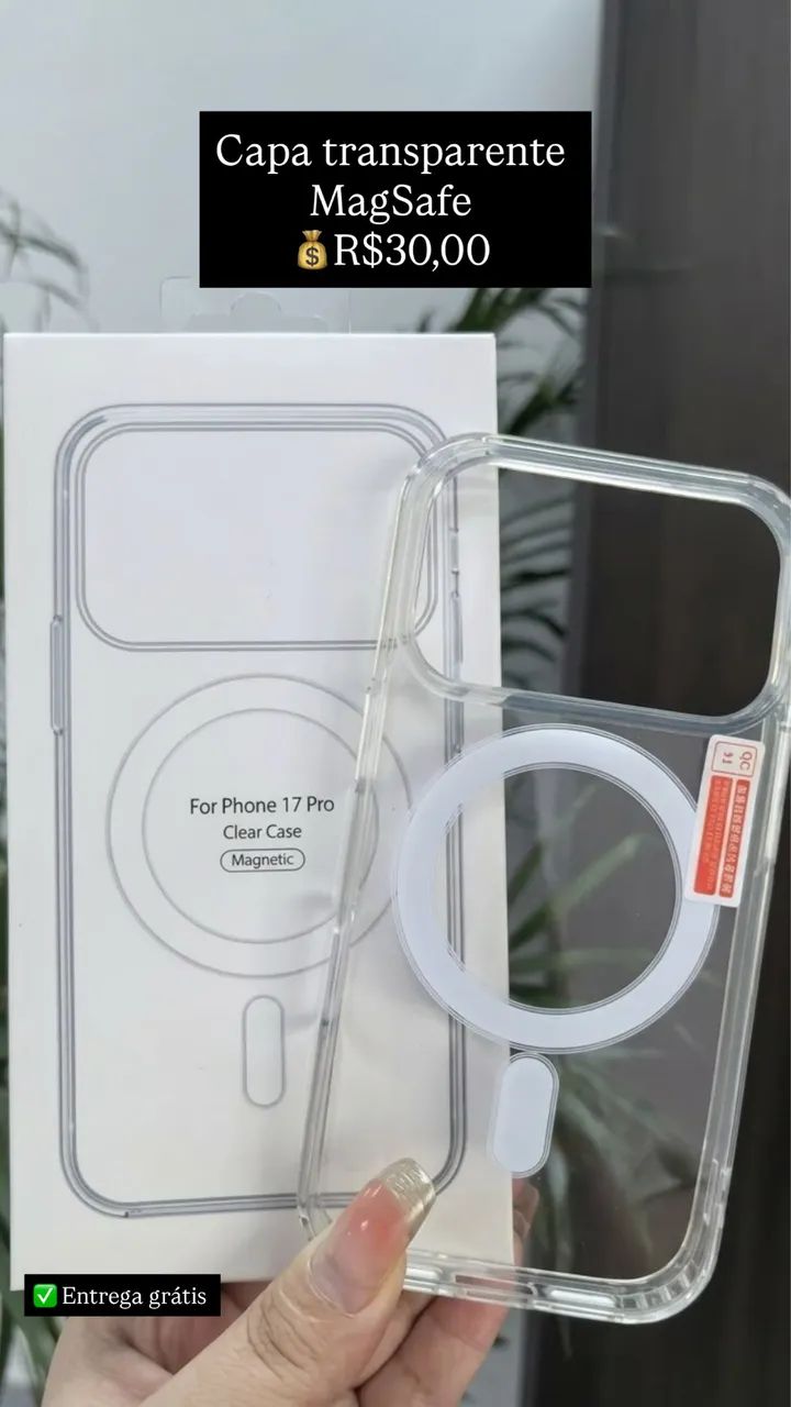 Capa transparente MagSafe 