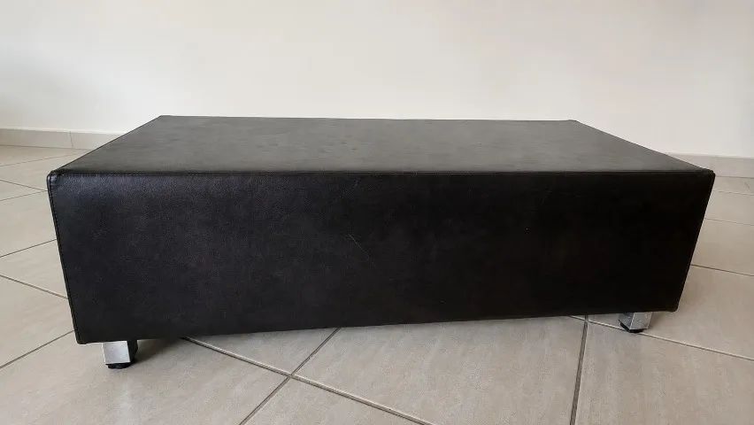 Mesa de centro em corino e inox - Foto 2