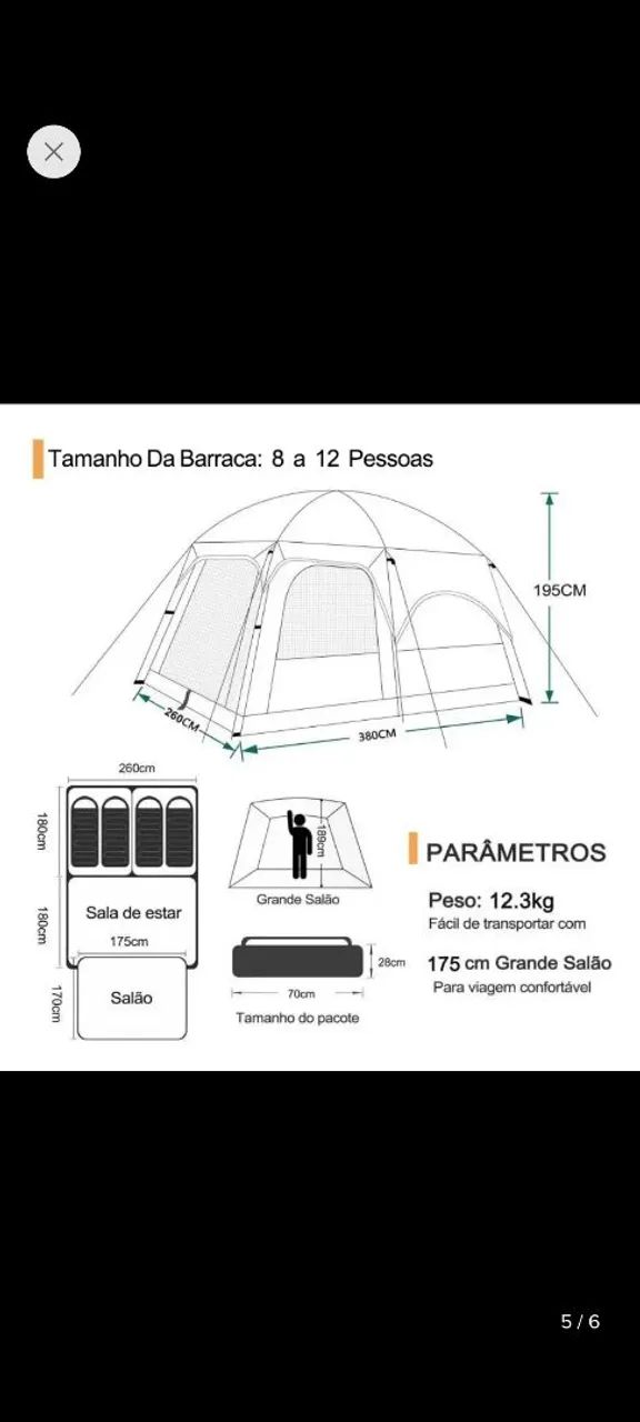 Barraca 8 a 12 pessoas  - Foto 3