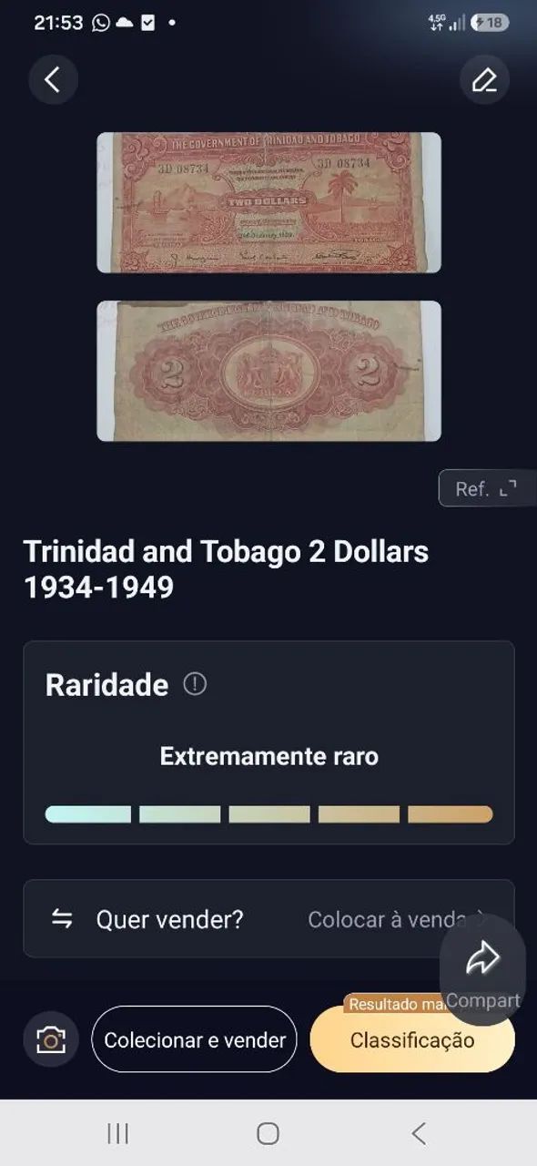 Cédulas antigas