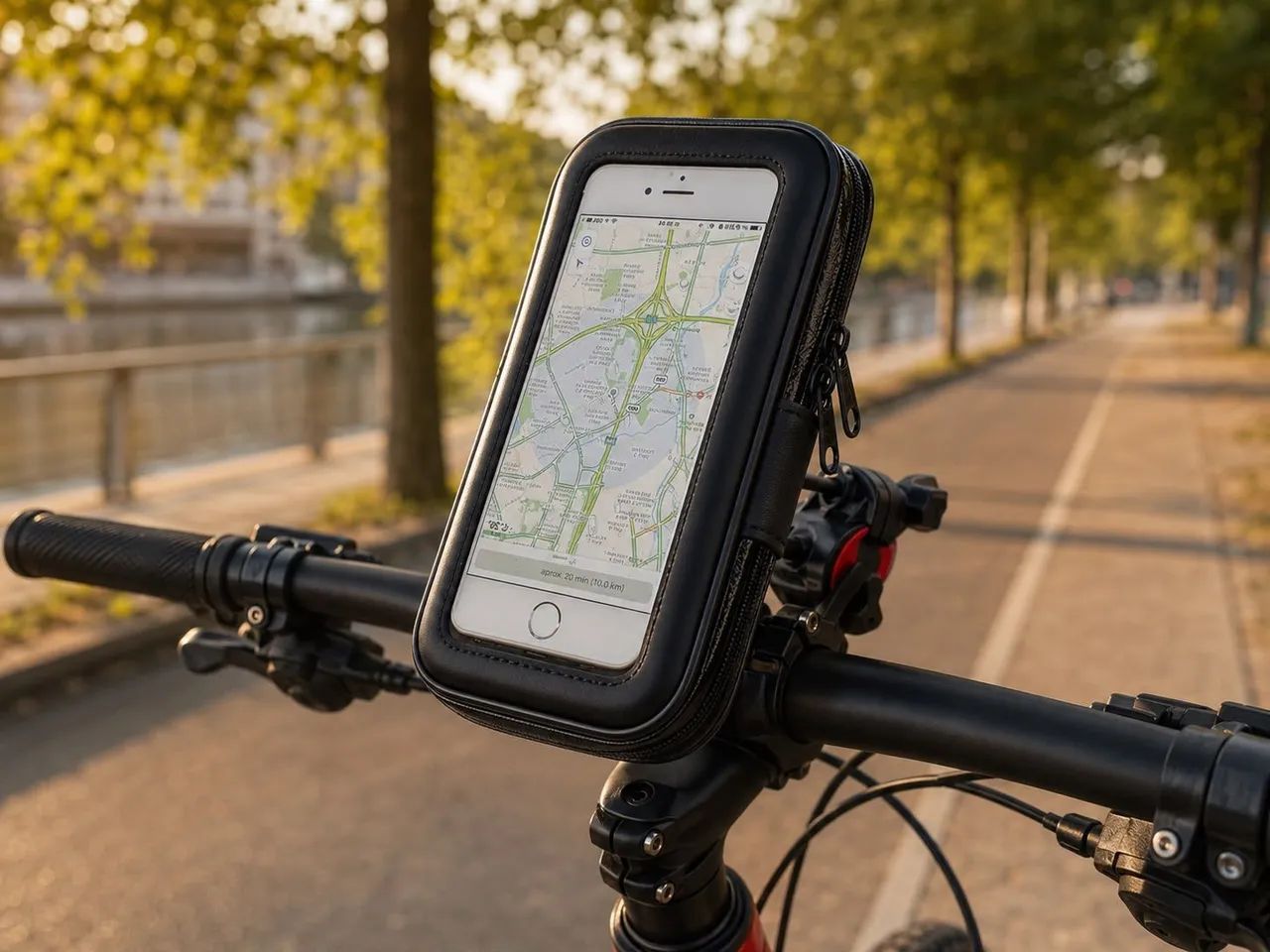 Suporte de Celular para Bicicleta Impermeável 7 Polegadas - Foto 5