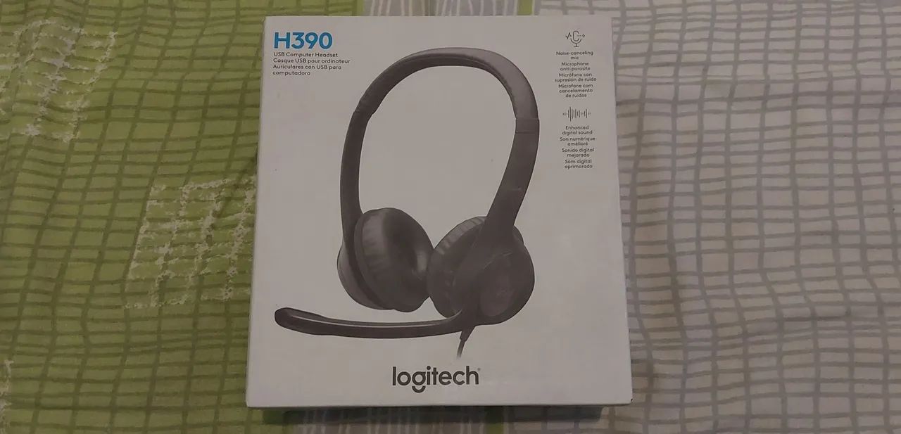Headset Logitech H390 Com Fio Usb - Foto 3